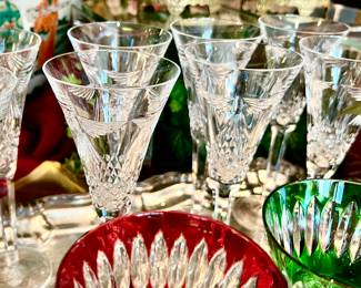 A DOZEN WATERFORD MILLENIUM CHAMPAGNE FLUTES.