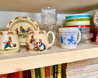 WEDGWOOD BEATRIX POTTER PETER RABBIT CHILD'S SET.