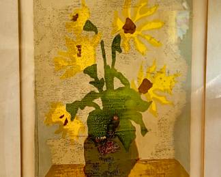 SIGNED LIMITED SUNFLOWER PRINT.
