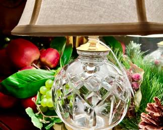 WATERFORD SMALL LAMP-DESIRABLE AND SO PRETTY!