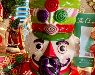 SUPER FUN NUTCRACKER COOKIE JAR.