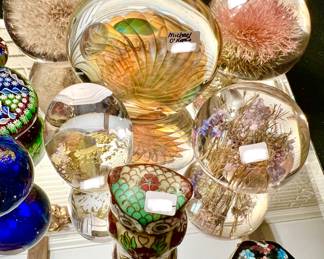 MICHAEL O'KEEFE DESIGNER PAPERWEIGHTS.