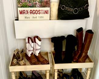 MORE SHOES, BOOTS, AND PURSES.