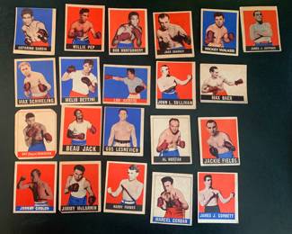 1948 Knock-Out Bubble Gum Boxing Trading Cards 