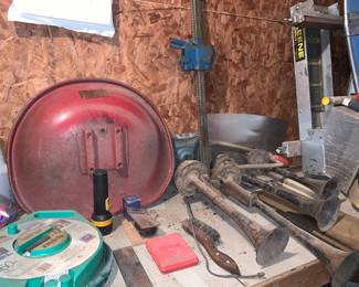 Air horns and tractor seat