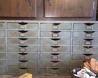 Large 24 drawer wooden storage