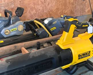 Blowers, edgers and chainsaws