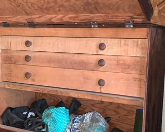 Wooden toolbox