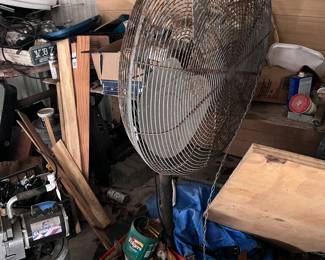 This fan is huge. You have a workshop need a fan.