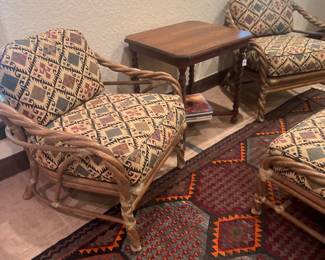 Twisted barley comfy chairs 