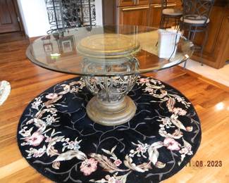 glass top table