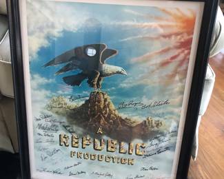 Signed Republic poster 