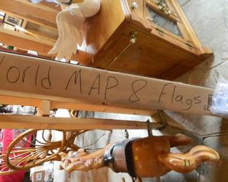 world map with flags