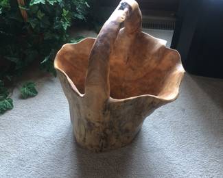 Large teak basket