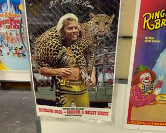 Vintage 1978 Ringling Bros Barnum & Bailey Circus Gunther Gisele Poster size 38” x 25”