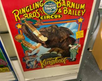 Ringling Bros Barnum & Bailey KingTusk Oversized full color poster