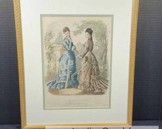 23 Antique La Mode Illustree Antique French Fashion Print