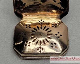 3 Antique Sterling Silver Vinaigrette