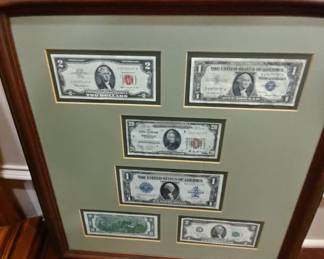 Collectible bills - 2's and 1's, 20 Silver Notes