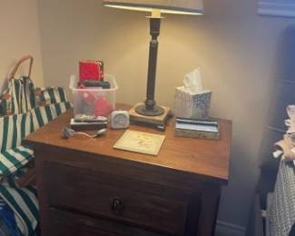 Night Stands (2) and Lamps (2).  Sold separately. 