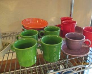 Fiesta cups, bowls, misc