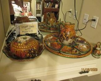 Ceramic entertainment pieces 