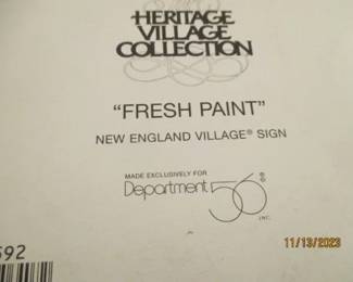 Heritage Village Collection.  In Box as marked.