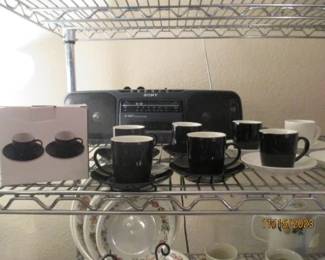 Expresso cups and saucers. 