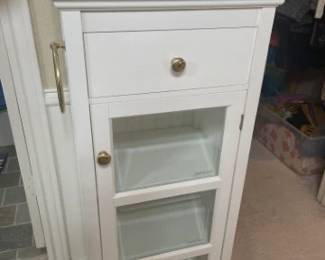 White Cabinet Stand