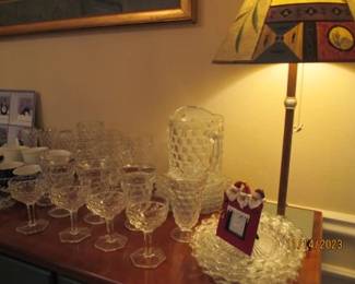 Fostoria Glassware, Pitcher, Plates