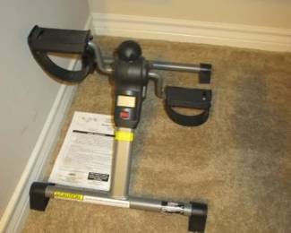 Stationery pedal exercise. 