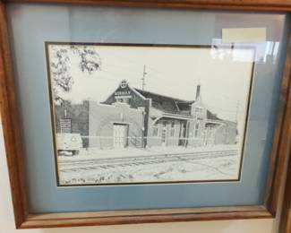 Pencil. Norman Oklahoma Train Depot. Cathy Campbell.