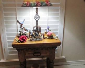 Beautiful Lamp (1 of 2) and side table. 