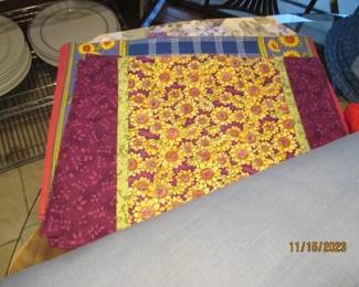 Sunflower theme placemats