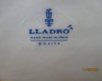 Lladro mark for "Mirth in the Country Girl & Dog"