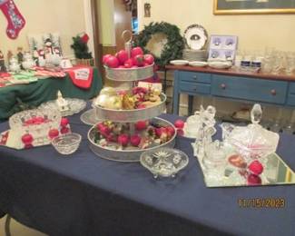 Holiday and Crystal pieces. 