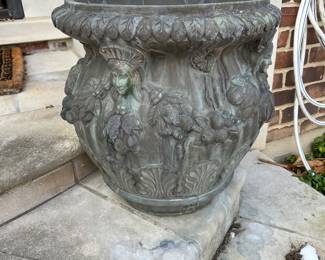 Gothic planters - pair