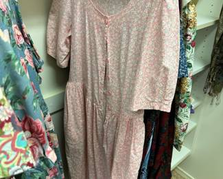 Pink/White Floral Button Up Dress