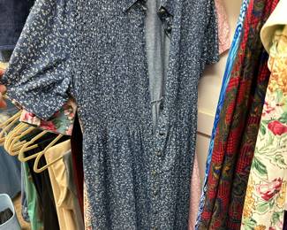 Denim/Floral Button Up Dress