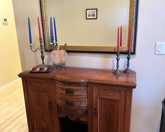 Ornately Carved Victorian Style Sideboard