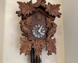 Black Forest Germany Cuckoo Clock - “Leaf and Loon” 
