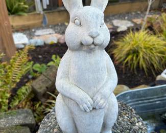 Outdoor Bunny Statue