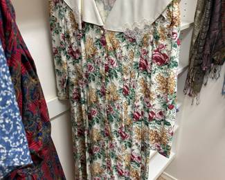 St. Johns Bay Floral Wide Collared Dress