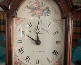 Roger Lascelles Floral Design Mantel Clock