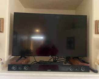 Fire TV, Samsung Soundbar & Subwoofer Speaker System 
