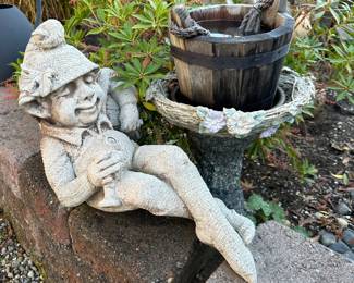 Drinking Garden Gnome Statue
