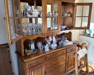Colonial Oak China Cabinet