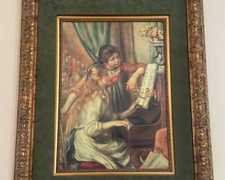 Print of "Girls at the Piano" by Pierre Auguste 