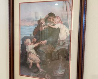 Framed Print "Old Man of the Sea" by Frederick Morgan