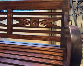 Two Seater Wooden Bench